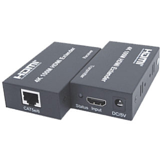 HME-K100<BR>LANケーブル利用HDMIモニタ音声延長器（送受信器セット）/最大100m<BR>㈱スペクトル