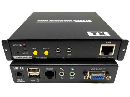 IP605-AVRXLANケーブル利用KVM切替延長器（アナログRGBモニタ）/RS232C対応/受信器㈱スペクトル