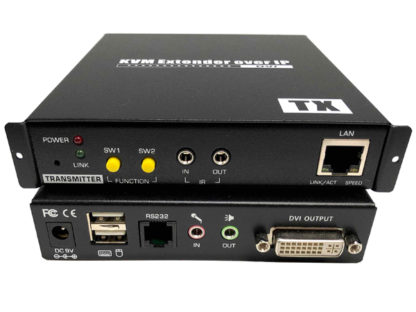 IP605-DVRXLANケーブル利用KVM切替延長器（DVIモニタ）/RS232C対応/受信器㈱スペクトル