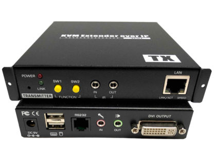 IP605-DVTXLANケーブル利用KVM切替延長器（DVIモニタ）/RS232C対応/送信器㈱スペクトル
