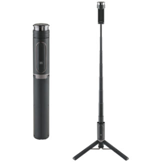 302618<BR>三脚付Bluetooth自撮り棒 セルフィーマルチスタンド ブラック コールマンライセンス商品<BR>ベルボン㈱
