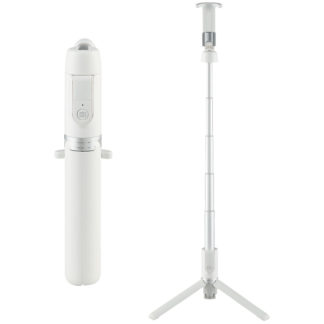 302649<BR>三脚付Bluetooth自撮り棒 セルフィースタンド ホワイト コールマンライセンス商品<BR>ベルボン㈱