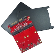 E2SS-32R1-C1VN<BR>Innodisk 産業用2.5インチSSD - デュアルmSATA変換アダプタ（RAID0/1対応）<BR>Ｖ－ｎｅｔ　ＡＡＥＯＮ㈱