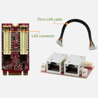 EGPL-G202-W1VN<BR>Innodisk 産業用M.2 2242-B-M - デュアル絶縁ギガLAN変換アダプタ 広温モデル<BR>Ｖ－ｎｅｔ　ＡＡＥＯＮ㈱