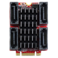 EGPS-3401-C1VN<BR>Innodisk 産業用M.2 3042 - SATA III×4ポート変換アダプタ<BR>Ｖ－ｎｅｔ　ＡＡＥＯＮ㈱