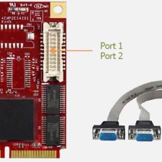 EMP2-X203-W1VN<BR>Innodisk 産業用mPCIe - RS-232×2ポート変換アダプタ<BR>Ｖ－ｎｅｔ　ＡＡＥＯＮ㈱