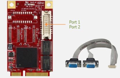 EMP2-X203-W1VNInnodisk 産業用mPCIe - RS-232×2ポート変換アダプタＶ－ｎｅｔ　ＡＡＥＯＮ㈱