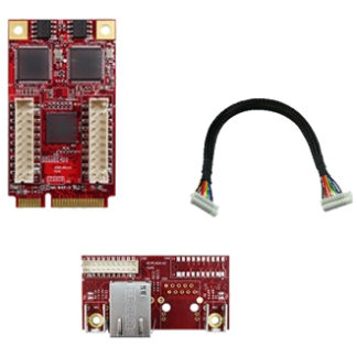 EMPL-G201-C1VN<BR>Innodisk 産業用mPCIe - デュアル絶縁ギガLAN変換アダプタ 垂直接続タイプ 組込み用取付穴＋標準温度対応モデル<BR>Ｖ－ｎｅｔ　ＡＡＥＯＮ㈱