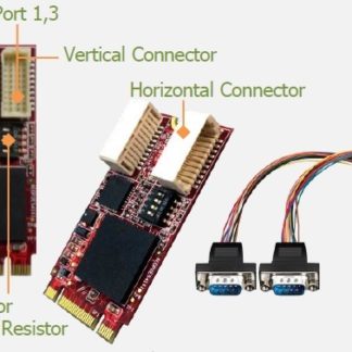 EMUC-B202-W2VN<BR>Innodisk 産業用mPCIe規格USB - デュアル絶縁CANbus J1939変換アダプタ<BR>Ｖ－ｎｅｔ　ＡＡＥＯＮ㈱