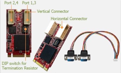 EMUC-B202-W2VNInnodisk 産業用mPCIe規格USB - デュアル絶縁CANbus J1939変換アダプタＶ－ｎｅｔ　ＡＡＥＯＮ㈱