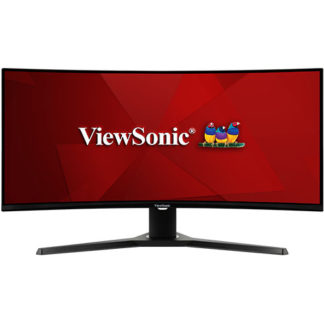 VX3418-2KPC<BR>34型曲面型ウルトラワイドゲーミングディスプレイ/3440×1440/HDMI、DisplayPort/ブラック/スピーカー：あり/21:9ワイド/Ultra WQHD/VAパネル<BR>ビューソニックジャパン㈱