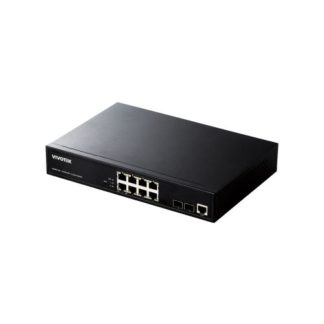 AWGEV104C130<BR>AW-GEV-104C-130 8ポート Smart PoEスイッチ (8P GbE PoE + 2P GbE(SFP)) (PoE+対応)<BR>ＶＩＶＯＴＥＫ　ＩＮＣ．．