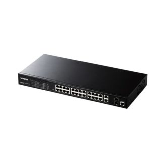 AWGEV284C370<BR>AW-GEV-284C-370 24ポート Smart PoEスイッチ (24P GbE PoE + 4P GbE(RJ45x2+SFPx2)) (PoE+対応)<BR>ＶＩＶＯＴＥＫ　ＩＮＣ．．