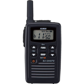 DJ-CH272S<BR>特定小電力トランシーバー 薄型 47ch ショートアンテナ 充電セット付属 黒<BR>ＡＬＩＮＣＯ
