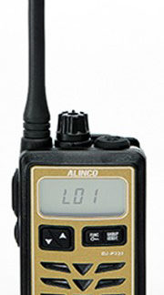 DJ-P321GM<BR>特定小電力トランシーバー 47ch 防水仕様 ミドルアンテナ ゴールド<BR>ＡＬＩＮＣＯ