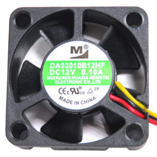 DA03010B12HF<BR>30mm角厚さ10mm DC12V Highスピードファン<BR>㈱ワイドワーク