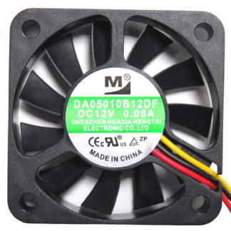 DA05010B12DF<BR>50mm角 厚さ10mm DC12V Lowスピードファン<BR>㈱ワイドワーク