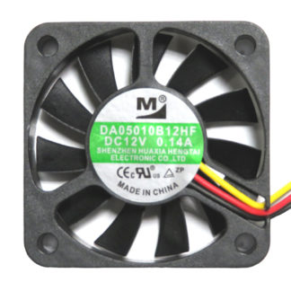 DA05010B12HF<BR>50mm角 厚さ10mm DC12V Highスピードファン<BR>㈱ワイドワーク