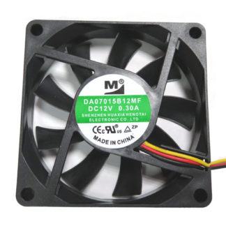 DA07015B12MF<BR>70mm角厚さ15mm 12V DCファン<BR>㈱ワイドワーク