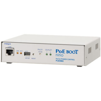 PoE8M2<BR>8系統のPoEスイッチポート制御＆2口の遠隔電源制御装置 ネットワーク監視・自動リブート装置 PoE BOOT nino<BR>明京電機㈱