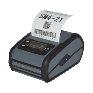 SM4-21W<BR>紙幅58mmモバイルタイプライン印字方式小型サーマルプリンタ（Bluetooth・USB・無線LAN） 有機ELディスプレイ<BR>三栄電機㈱