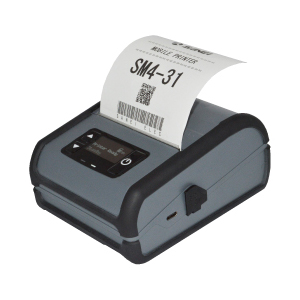SM4-31W<BR>紙幅80mmモバイルタイプライン印字方式小型サーマルプリンタ（Bluetooth・USB・無線LAN） 有機ELディスプレイ<BR>三栄電機㈱