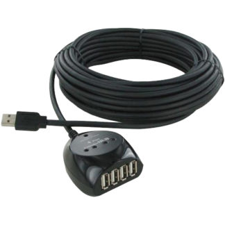 HUB-286-5M<BR>USB2.0アクティブケーブル＆4ポートUSBハブ 5m<BR>サードウェーブ（ハイパーツールズ