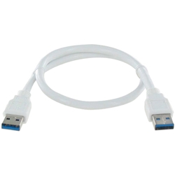 U2-AMAM-03MW<BR>USB2.0ケーブル（Aオス・Aオス） 0.3m ホワイト<BR>サードウェーブ（ハイパーツールズ