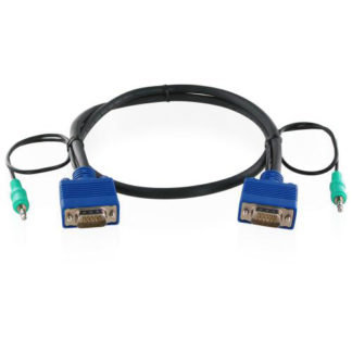 VGA-MM-1.5MA<BR>3.5mmステレオミニプラグ付全線結線VGAケーブル（オス・オス） 1.5m<BR>サードウェーブ（ハイパーツールズ