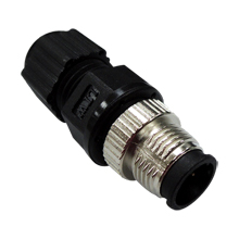 M12A-8PMM-IP67<BR>フィールドインストール用 A-coded 8ピン M12スクリューコネクタ M型コネクタ IP67-rated<BR>ＭＯＸＡ