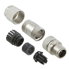 M12X-8PMM-IP67<BR>現場実装用 X-coded ネジ止め ギガビットイーサネットコネクタ 8ピン M12コネクタ M型 IP67定格<BR>ＭＯＸＡ