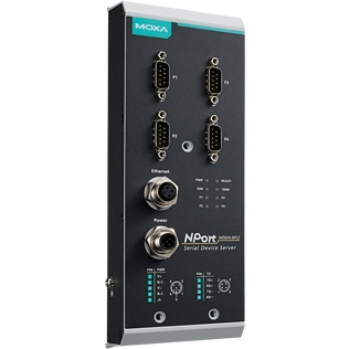 NPort 5450AI-M12<BR>4ポートRS-232C/422/485デバイスサーバ M12コネクタ<BR>ＭＯＸＡ