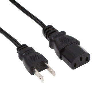 ACP-05S-BK<BR>AC電源ケーブル 極細ストレートタイプ 0.5m<BR>㈱アイネックス