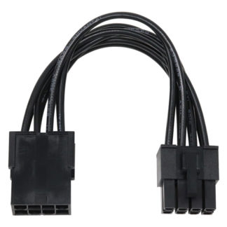 PX-013A<BR>EPS12V用電源延長ケーブル 10cm ブラック<BR>㈱アイネックス