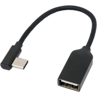 U20CA-LF01T<BR>USB Type-Cホストケーブル C - A L型 10cm<BR>㈱アイネックス