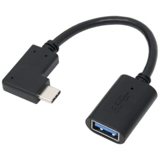 U31CA-LF01T<BR>USB3.2Gen1 Type-Cホストケーブル C - A L型 15cm<BR>㈱アイネックス
