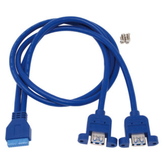 USB-021Aパネルマウント用USB3.0ケーブル ヘッダー接続㈱アイネックス