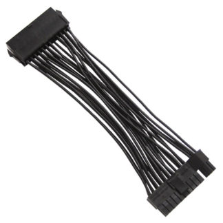 WAX-2415C-BK<BR>ATX用電源延長ケーブル 15cm ブラック<BR>㈱アイネックス