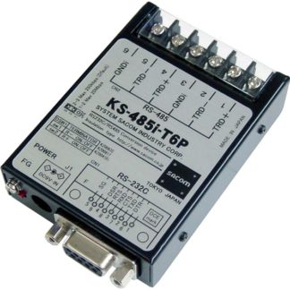 KS-485i-T6P<BR>RS232C⇔RS485絶縁変換ユニット（ACアダプタ仕様） Dsub9P⇔M3ネジ端子台6P<BR>システムサコム工業㈱