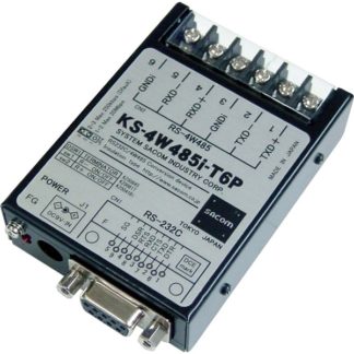 KS-4W485i-T6PRS232C⇔4線式RS485絶縁変換ユニット（ACアダプタ仕様） Dsub9P⇔M3ネジ端子台6Pシステムサコム工業㈱