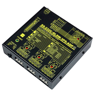 SS-232C-RLSW-3PS-ADP<BR>RS232リレースイッチユニット[独立3ch]（ACアダプタ仕様） 3ch I/O転送システム［Outputタイプ］<BR>システムサコム工業㈱