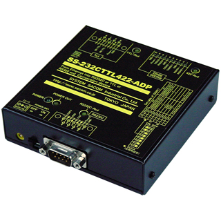 SS-232CTTL422-ADP<BR>TTL⇔RS232C/RS422 変換ユニット（ACアダプタ仕様）<BR>システムサコム工業㈱