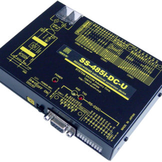 SS-485i-DC-U<BR>RS232C⇔RS485変換ユニット【絶縁タイプ】（DC10～32V仕様）Dsub9P（メス/インチネジ）/端子台10P⇔Dsub15P（メス/インチネジ）/端子台10P/RJ45<BR>システムサコム工業㈱