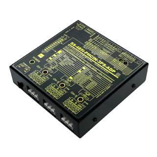 SS-485i-PHCIN-3PS-ADP<BR>3ch入力→RS485変換器【絶縁タイプ】（ACアダプタ仕様）【入力方式： 無電圧接点 オープンコレクタ スイッチ TTL その他】3ch長距離I/O転送システム[Inputタイプ]<BR>システムサコム工業㈱