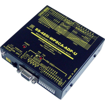 SS-485i-WPSCA-ADP-URS-232C⇔RS-485変換ユニット【絶縁タイプ】（ACアダプタ仕様） 【寒冷地対応広温度範囲-20℃～70℃】システムサコム工業㈱