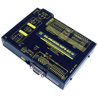 SS-4W485N-WPS-AC-URS-232C⇔4線式RS-485変換ユニット（AC90～240V仕様） Dsub9P（メス/インチ）/端子台10P⇔Dsub15P（メス/インチ）/端子台10P/RJ45システムサコム工業㈱