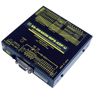 SS-4W485N-WPS-ADP-URS-232C⇔4線式RS-485変換ユニット（ACアダプタ仕様） Dsub9P（メス/インチ）/端子台10P⇔Dsub15P（メス/インチ）/端子台10P/RJ45システムサコム工業㈱