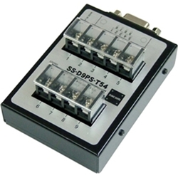 SS-D9PS-T54<BR>Dsub9ピン（メス）⇔端子台9ピン変換器<BR>システムサコム工業㈱
