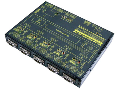 SS-LAN-232C-MP5-ST-ADPLAN（Ethernet)/RS232Cマルチプレクサ【絶縁仕様】（ACアダプタ仕様）サーバ機能付 1：5ch切換器Comon⇔CH間データ転送経路制御器システムサコム工業㈱