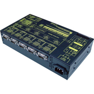 USB-232C-422TW5-AC-U<BR>USB（COMポート）/RS232⇔RS422変換5ポート分配/統合ユニット【絶縁タイプ】 USB/Dsub9P（メス/インチネジ）⇔Dsub9P（オス/インチネジ）x5（AC90-250V仕様）<BR>システムサコム工業㈱